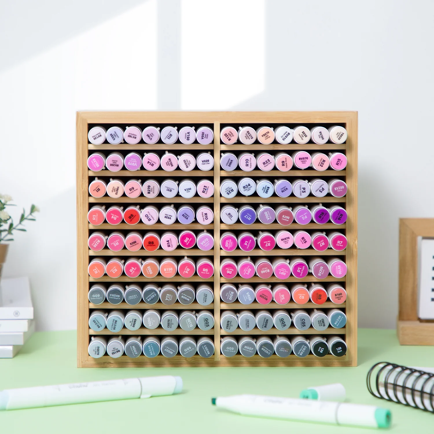 Ohuhu Bamboo Marker Organizer - Image 4