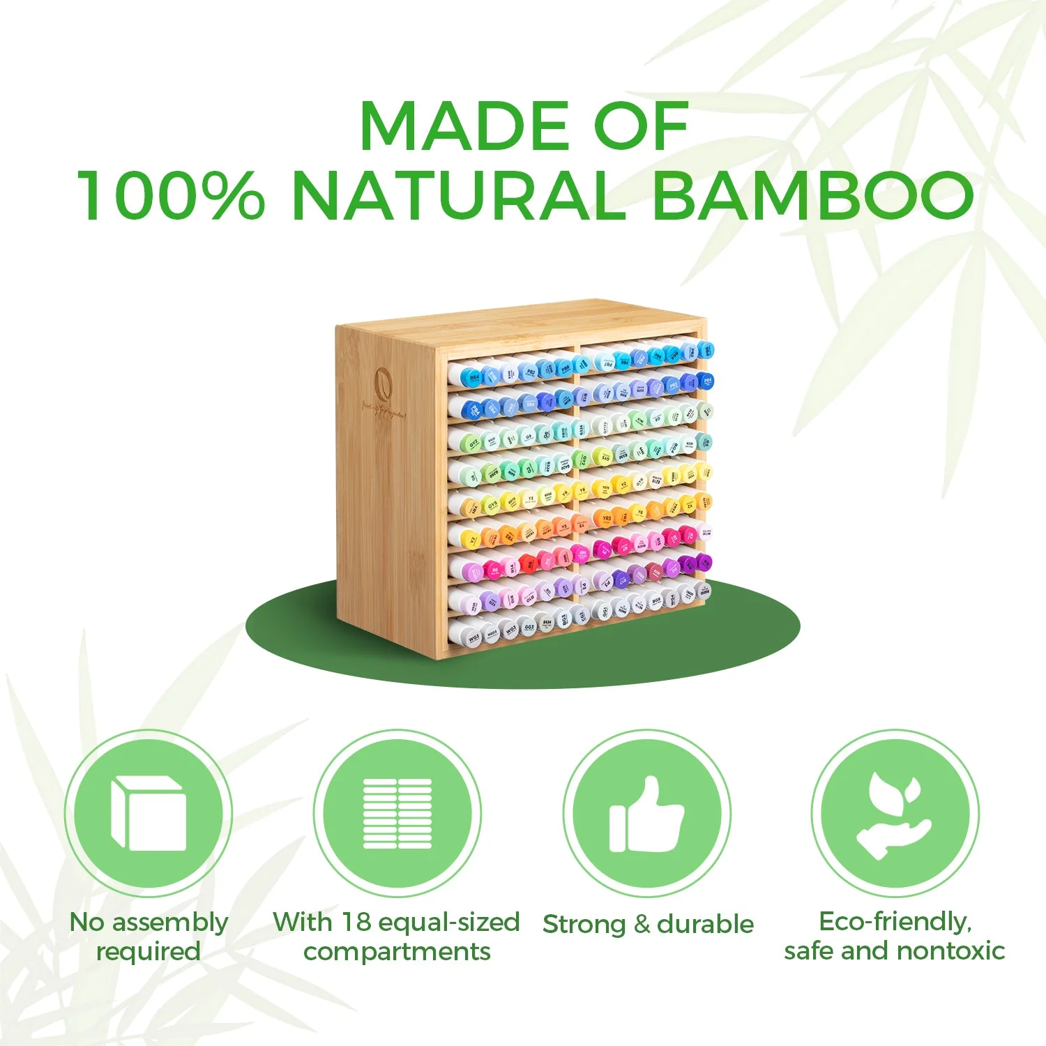 Ohuhu Bamboo Marker Organizer (Canada Domestic Shipping) - Image 3