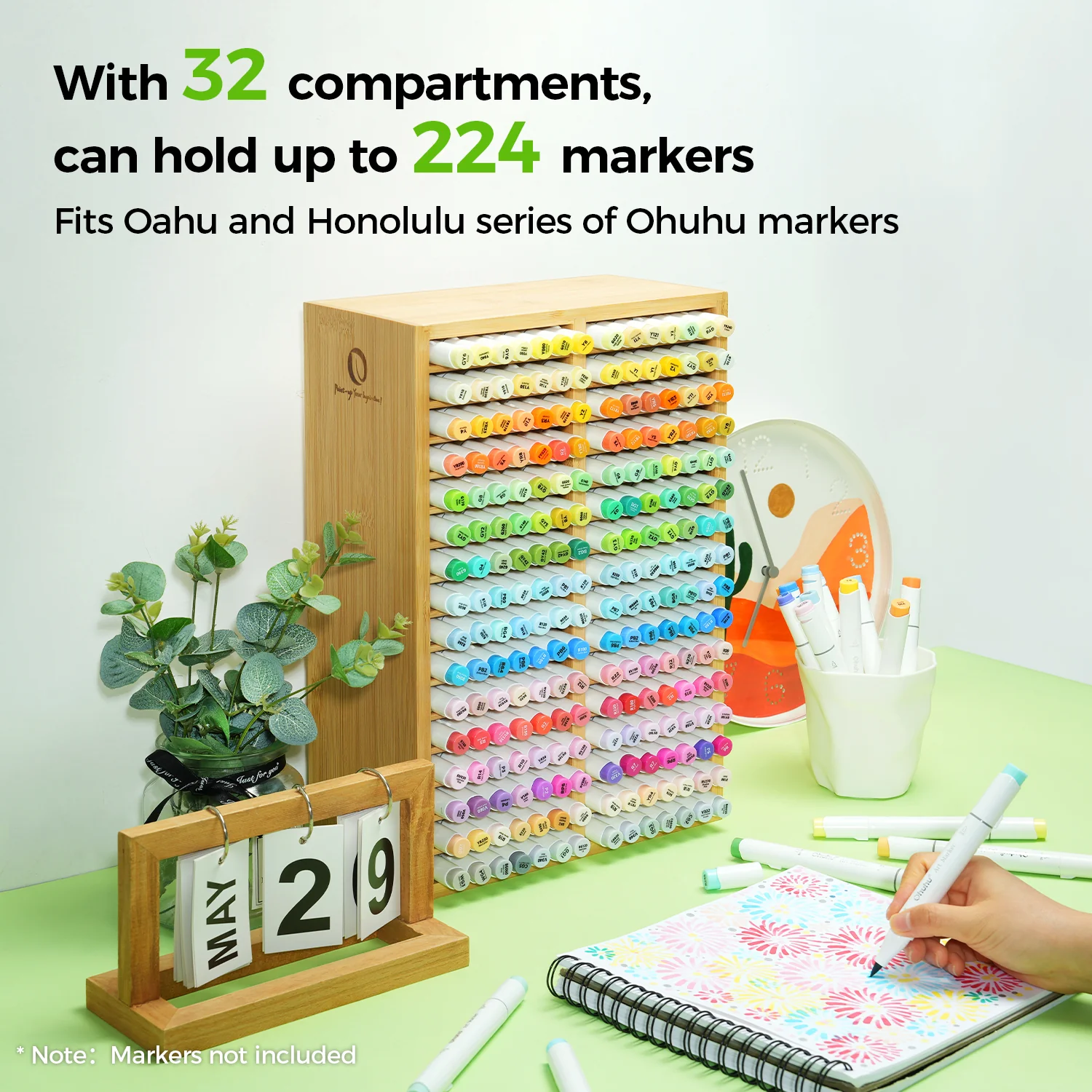 Ohuhu Bamboo Marker Organizer (Europe Only) - Image 15