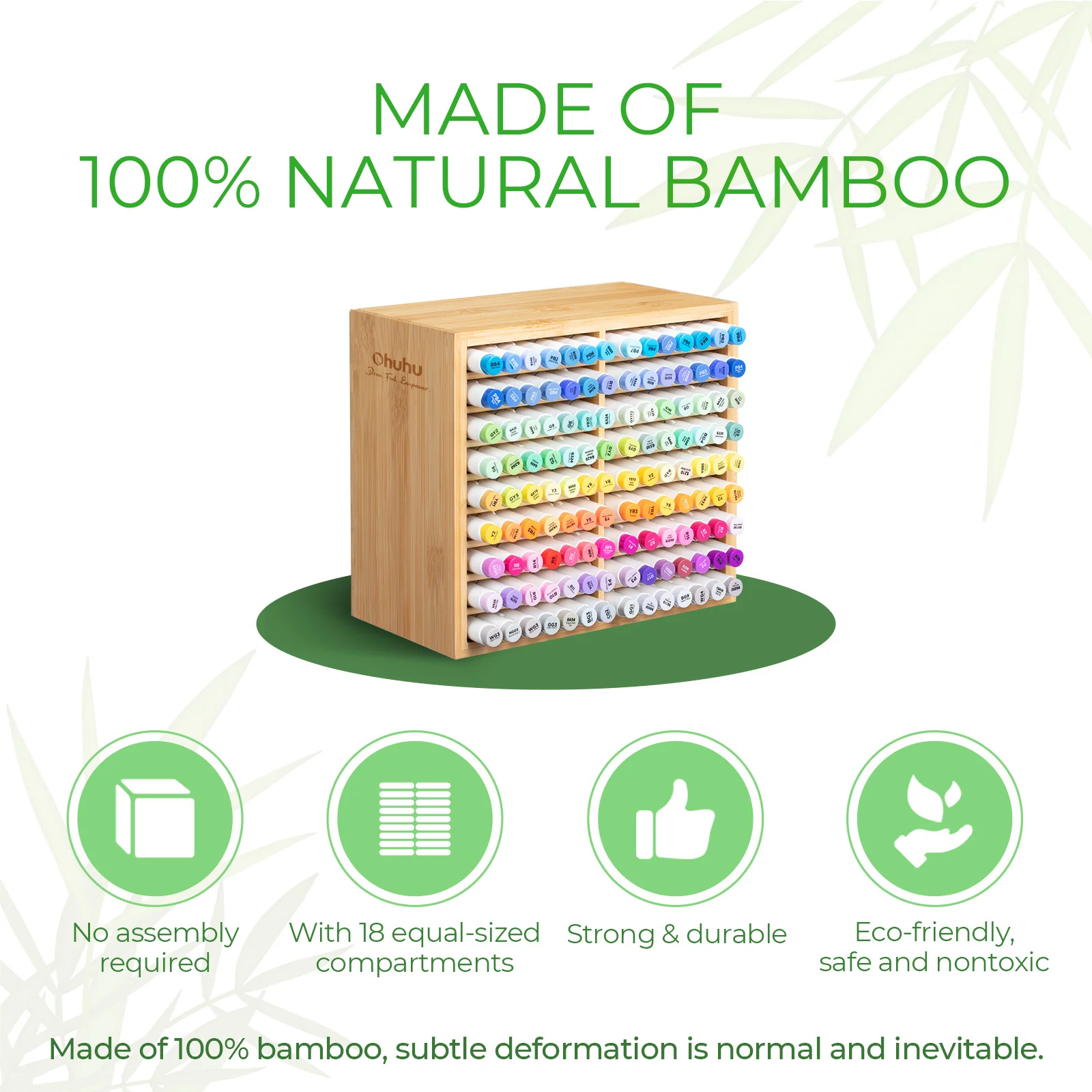 Ohuhu Bamboo Marker Organizer (Canada Domestic Shipping) - Image 12