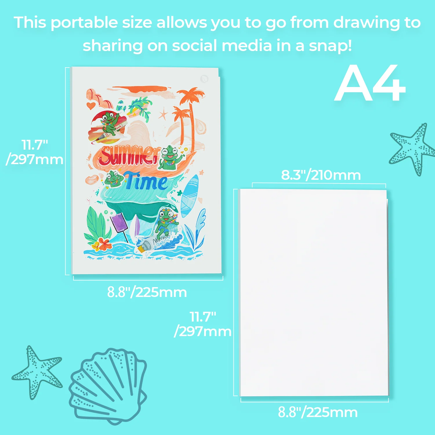 Ohuhu Bleedproof Double-Sided Marker Pad, Glue-Bound - Image 18