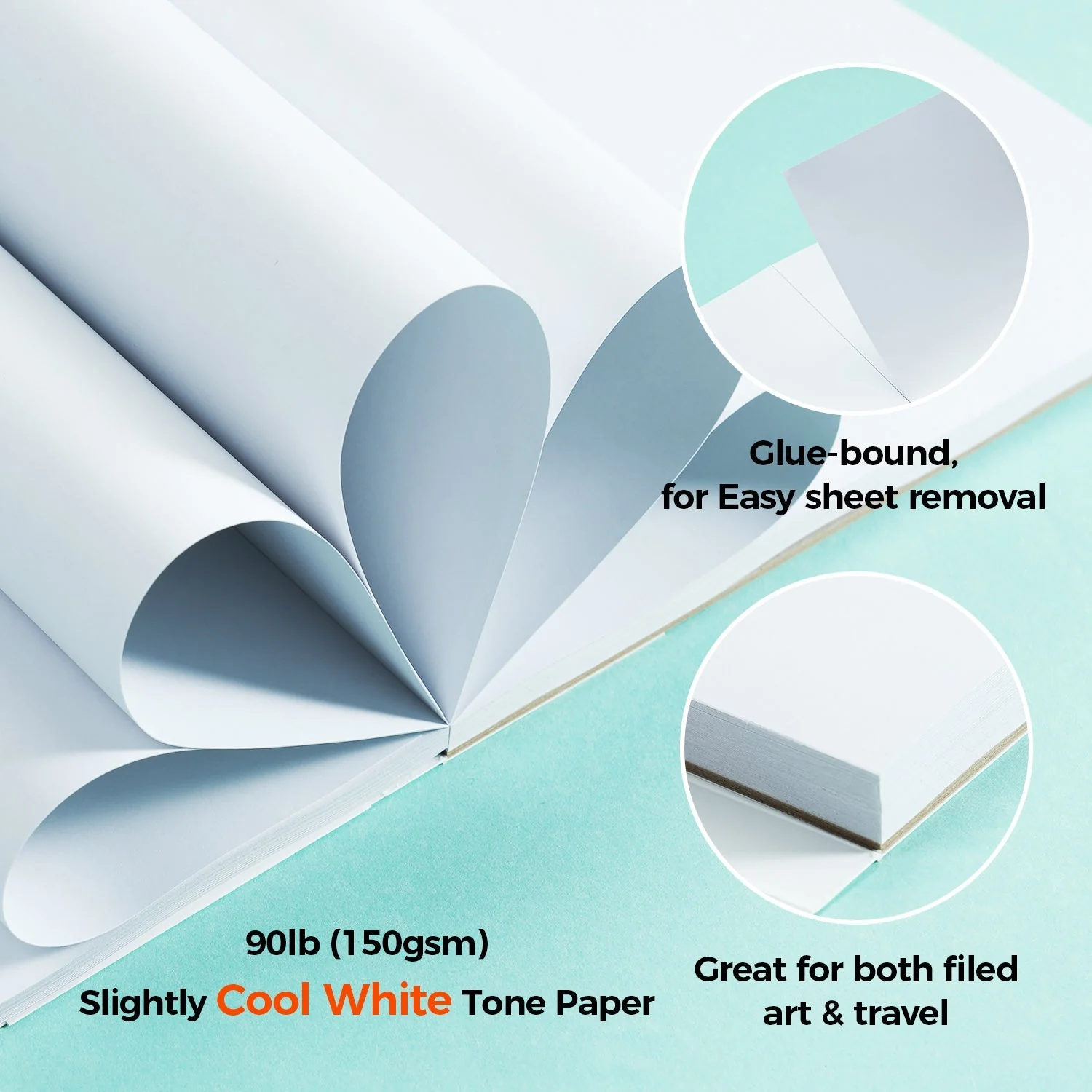 Ohuhu Bleedproof Double-Sided Marker Pad, Glue-Bound (Brazil Domestic Shipping) - Image 3