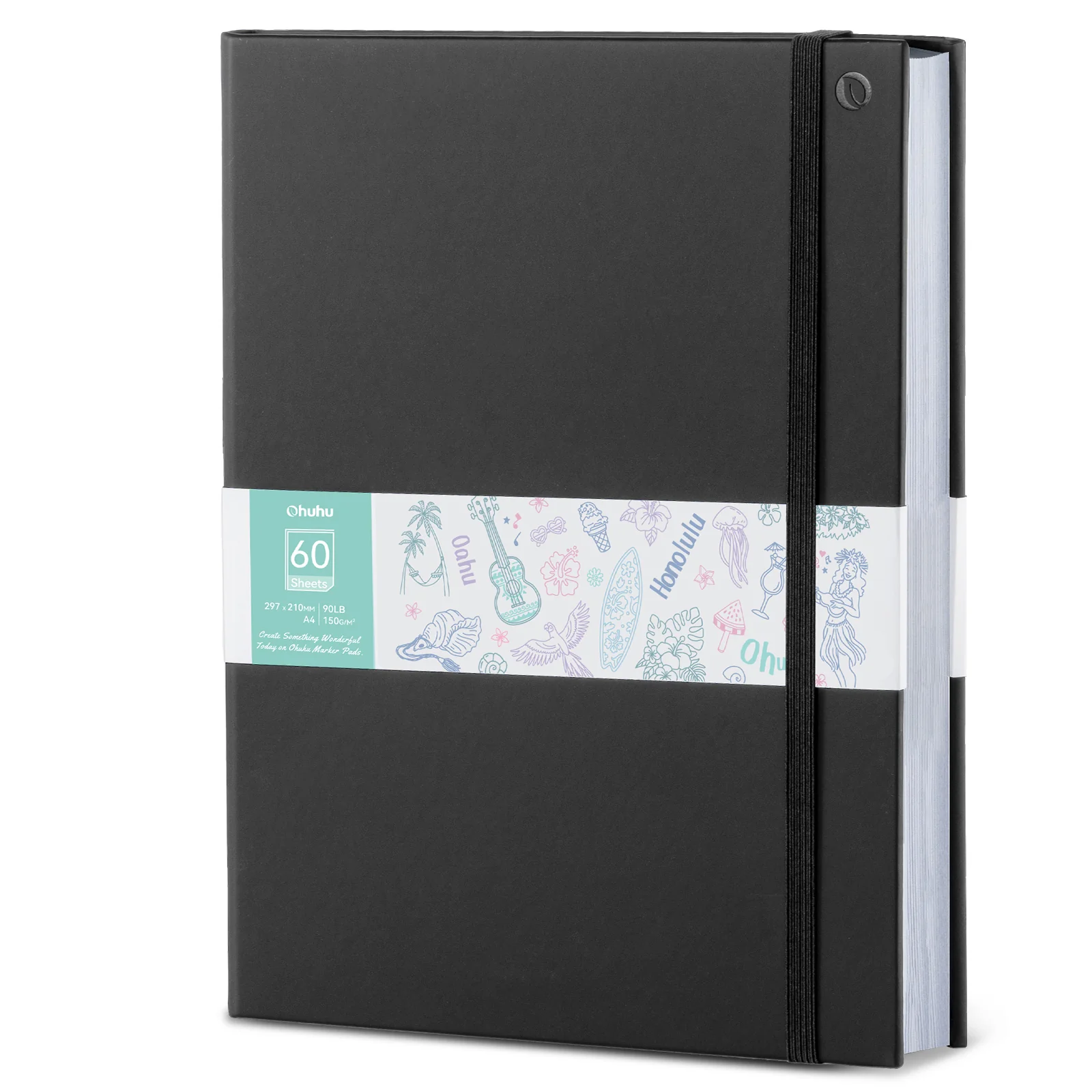 Ohuhu Bleedproof Double-Sided Marker Pad with PU Cover - Image 22