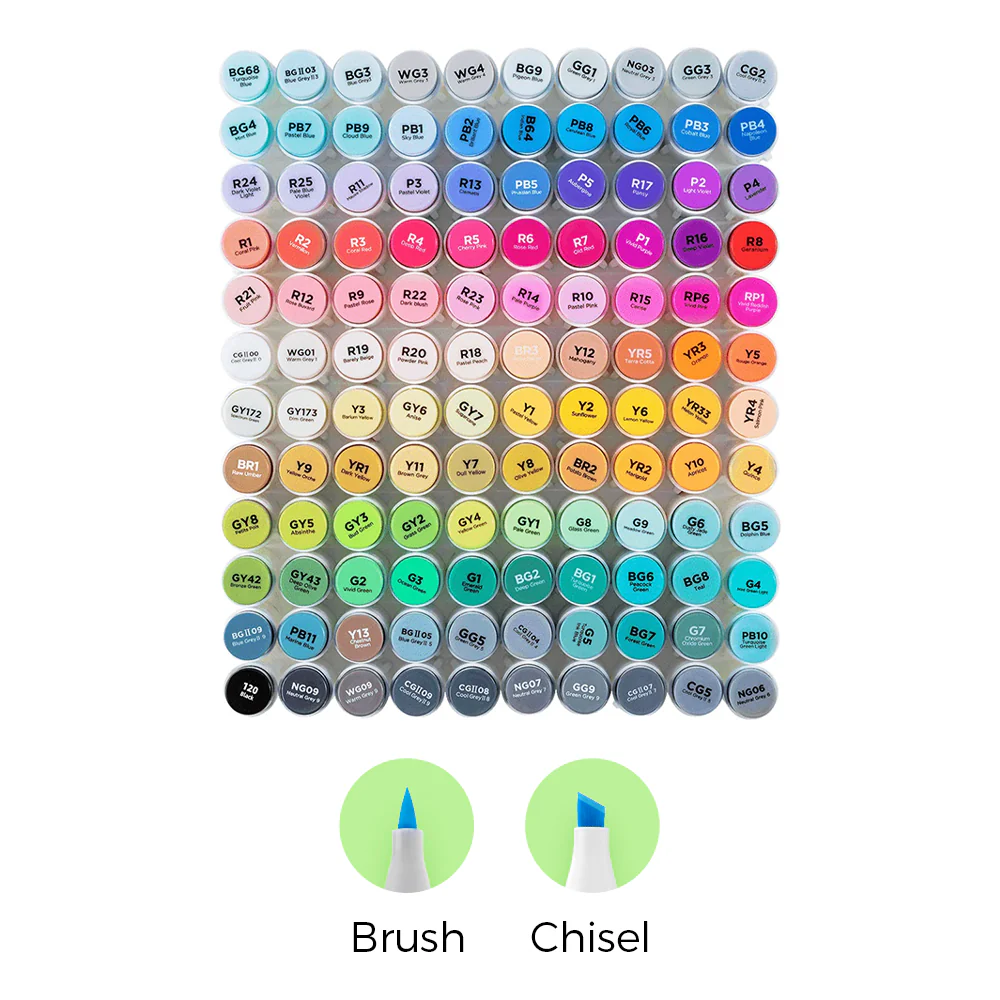 Ohuhu Honolulu Brush Markers - Large Set - Image 3