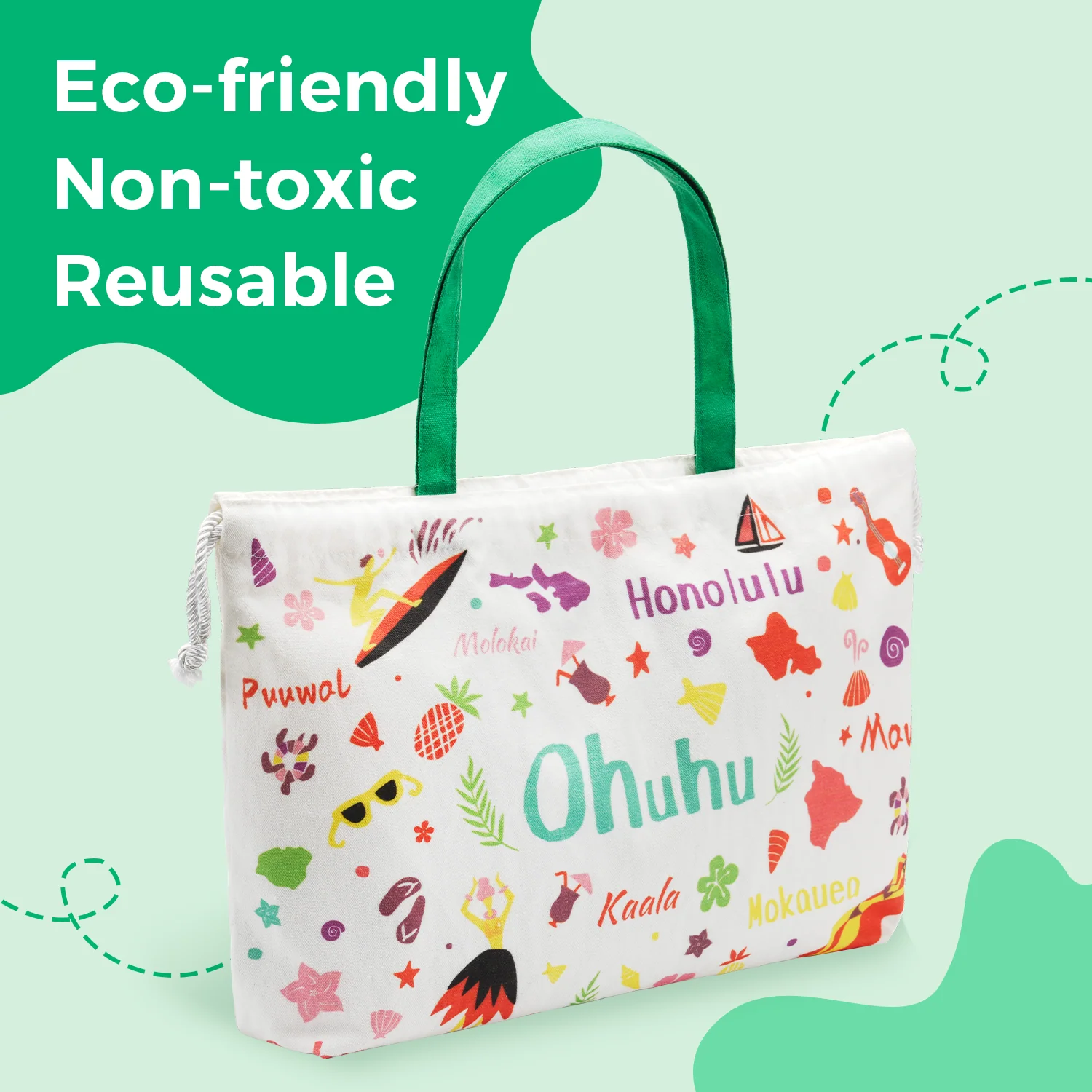 Ohuhu Canvas Gift Bag for Multi-purpose, Available in Two Sizes - Image 4