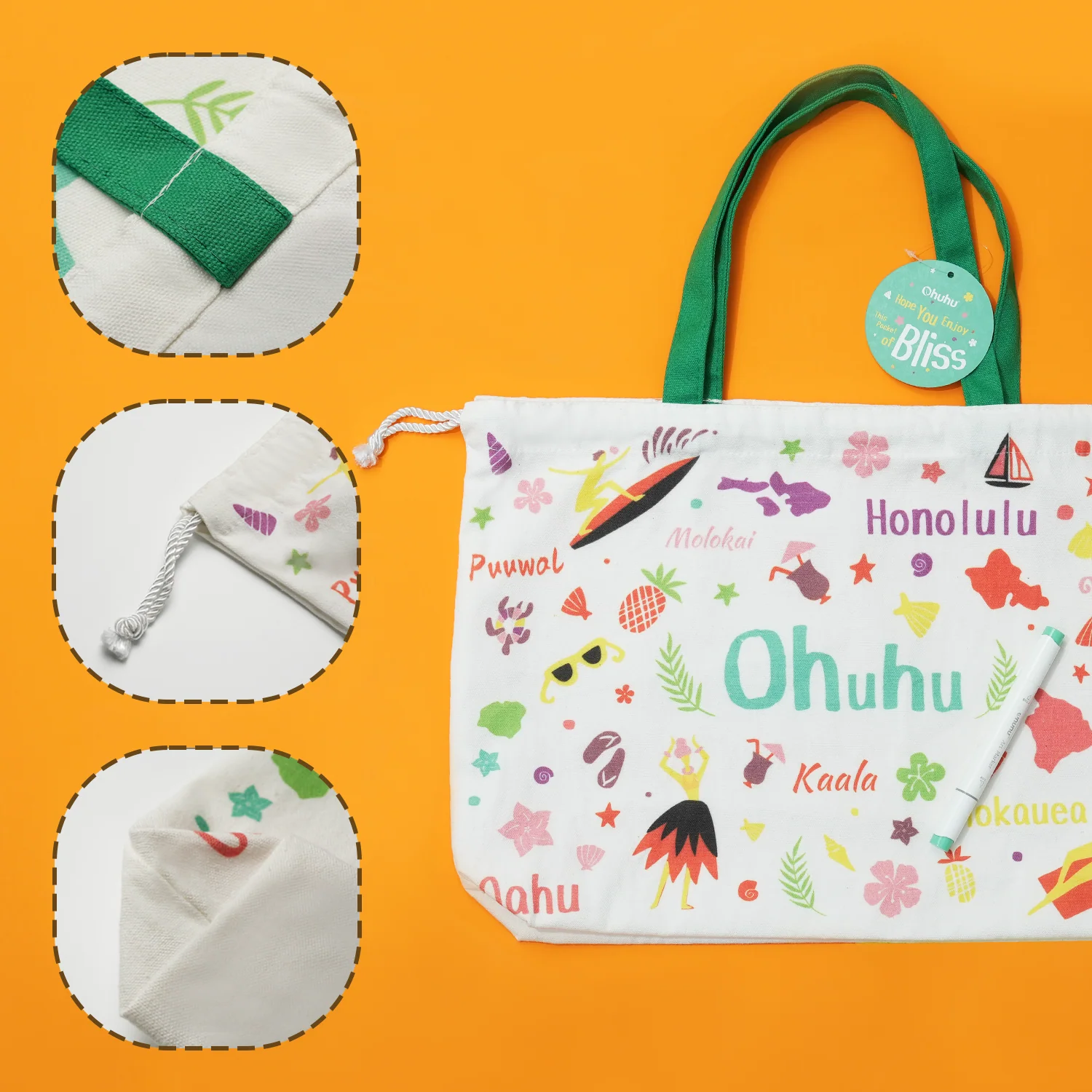 Ohuhu Canvas Gift Bag for Multi-purpose (Mexico Domestic Shipping) - Image 5