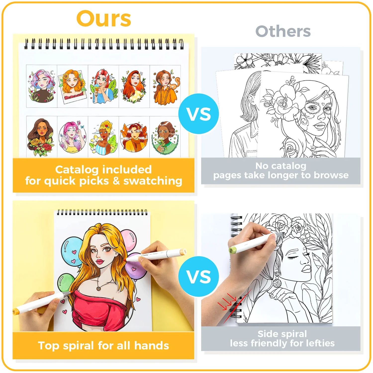 Ohuhu Double-Sided Bleedproof Coloring Book - Image 9