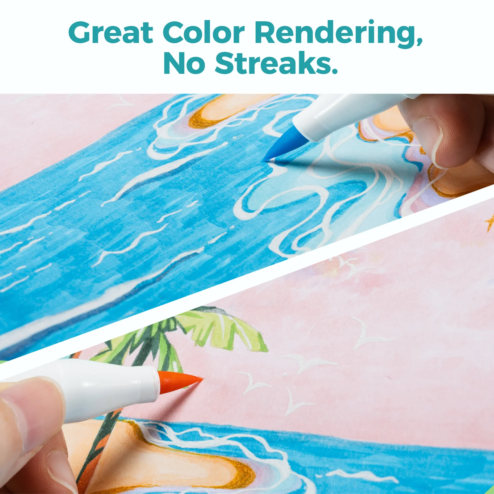 Ohuhu Heavyweight Bleedproof Double-Sided Marker Pad, Spiral-Bound - Kamakou - Image 31