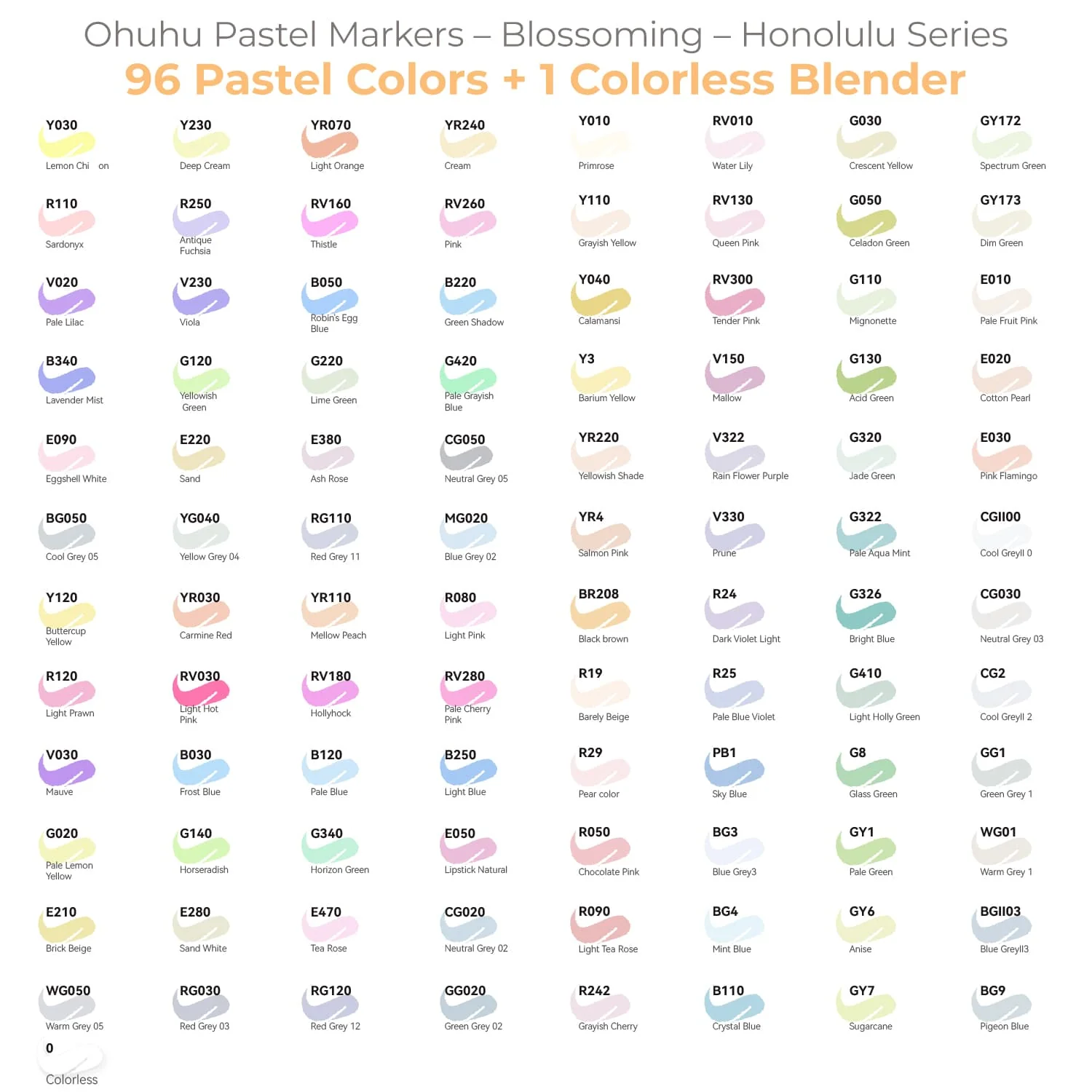 Ohuhu Honolulu 96 Pastel Colors Alcohol Art Markers - Sweetness & Blossoming (Canada Domestic Shipping) - Image 4