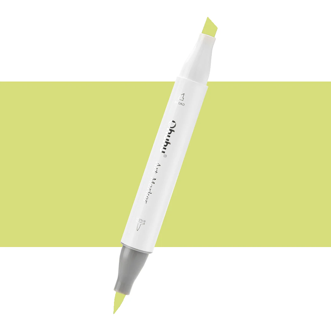 Ohuhu Honolulu G050 / YG07 Individual Marker, Brush & Chisel