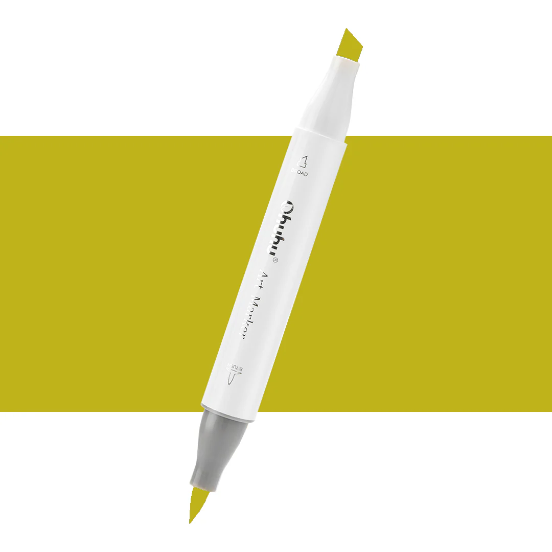 Ohuhu Honolulu G080 / YG113 Individual Marker, Brush & Chisel