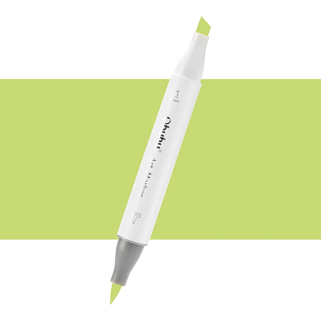 Ohuhu Honolulu GY4 / YG012 Individual Marker, Brush & Chisel