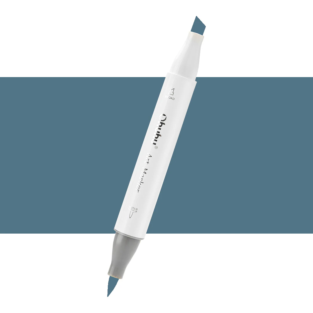 Ohuhu Honolulu MG100 / B412 Individual Marker, Brush & Chisel