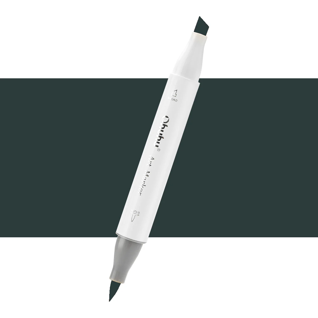 Ohuhu Honolulu NG09 / BGY38 Individual Marker, Brush & Chisel