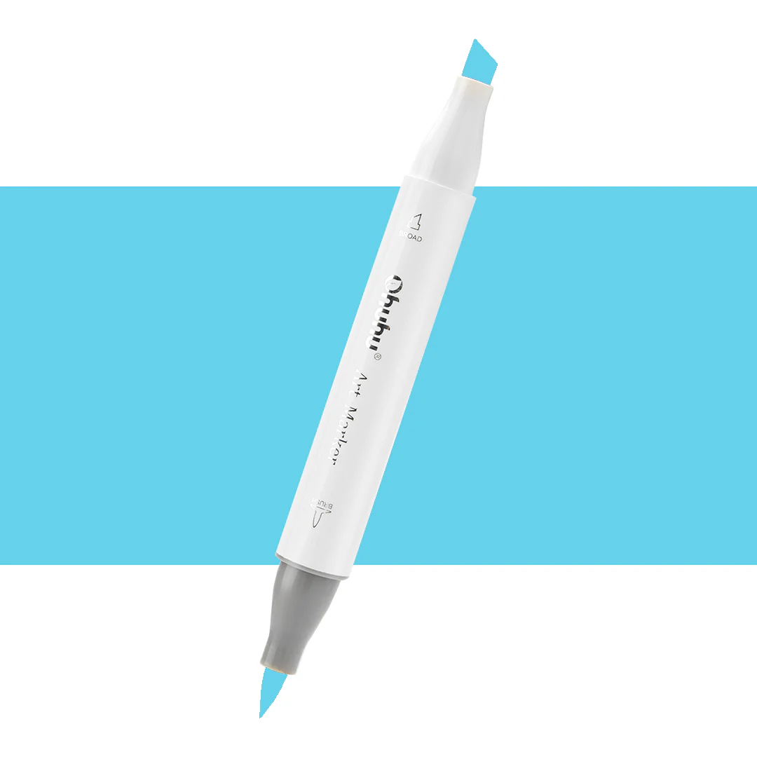 Ohuhu Honolulu PB9 / BG114 Individual Marker, Brush & Chisel