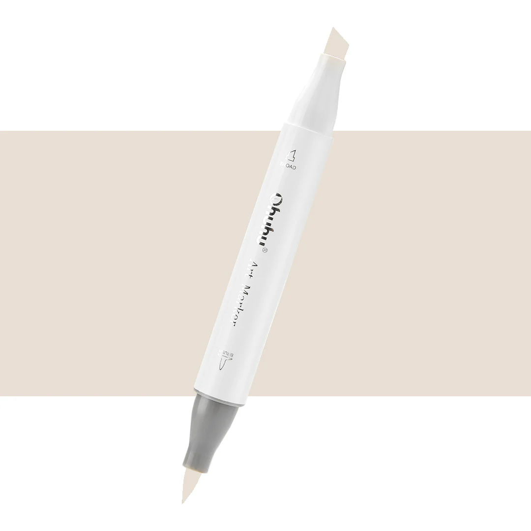 Ohuhu Honolulu WG01 / YGY11 Individual Marker, Brush & Chisel