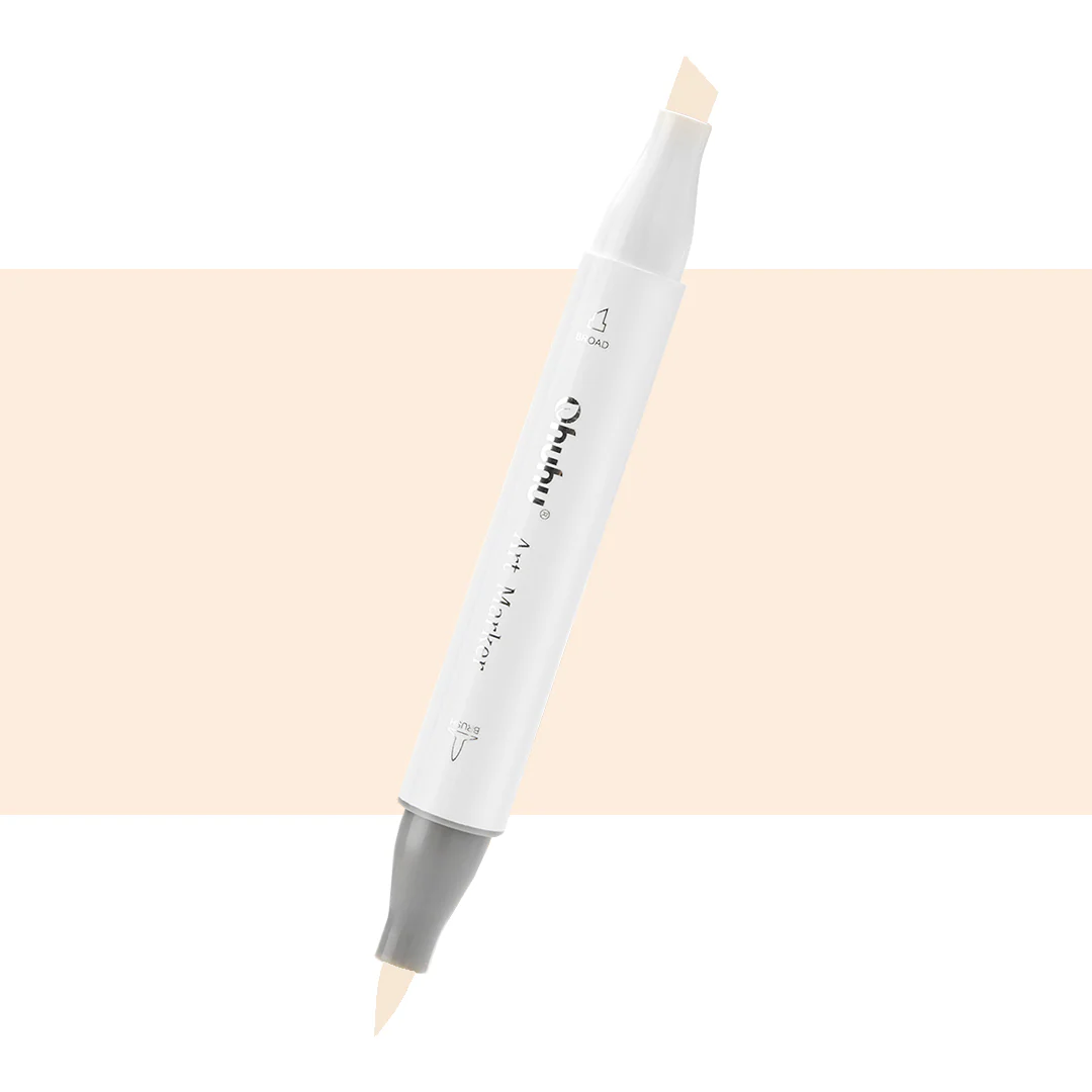 Ohuhu Honolulu WG0.5 / YR02 Individual Marker,Brush & Chisel