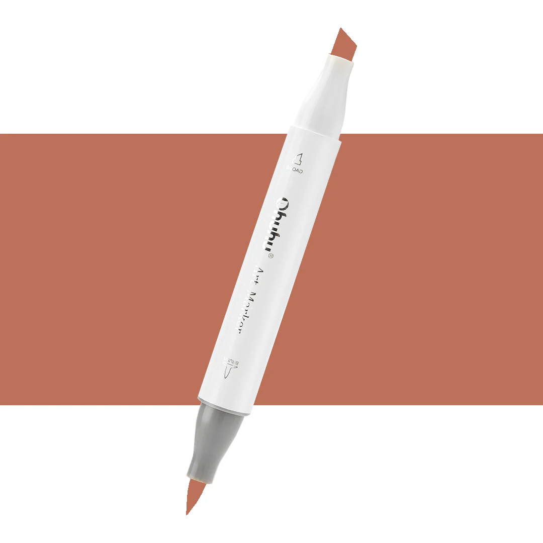Ohuhu Honolulu YR10 / E612 Individual Marker, Brush & Chisel