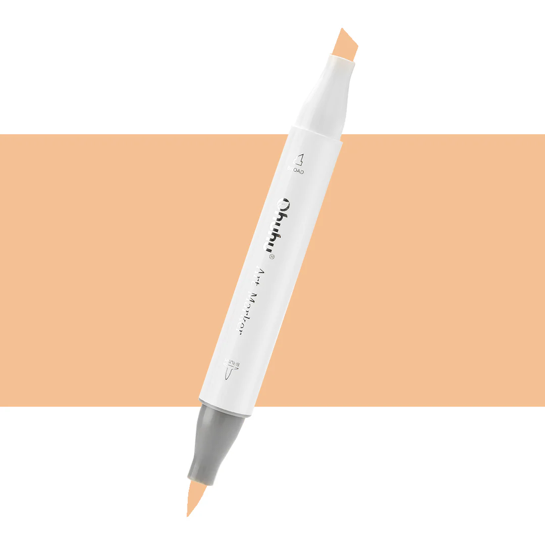 Ohuhu Honolulu YR107 / YR38 Individual Marker, Brush & Chisel