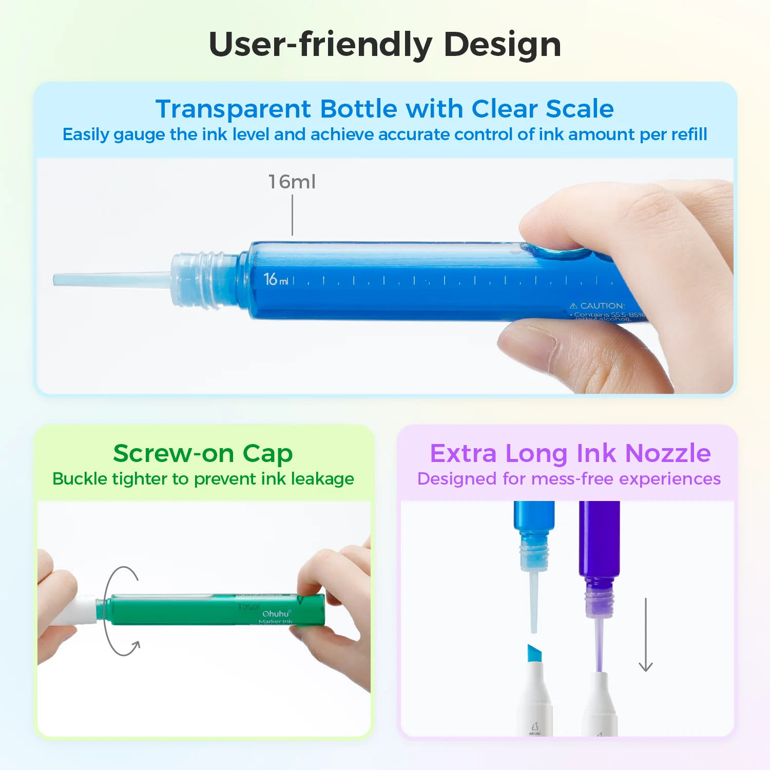 Ohuhu Marker Ink Y26 / Y295 / Y3 Refill for Alcohol marker - Image 3