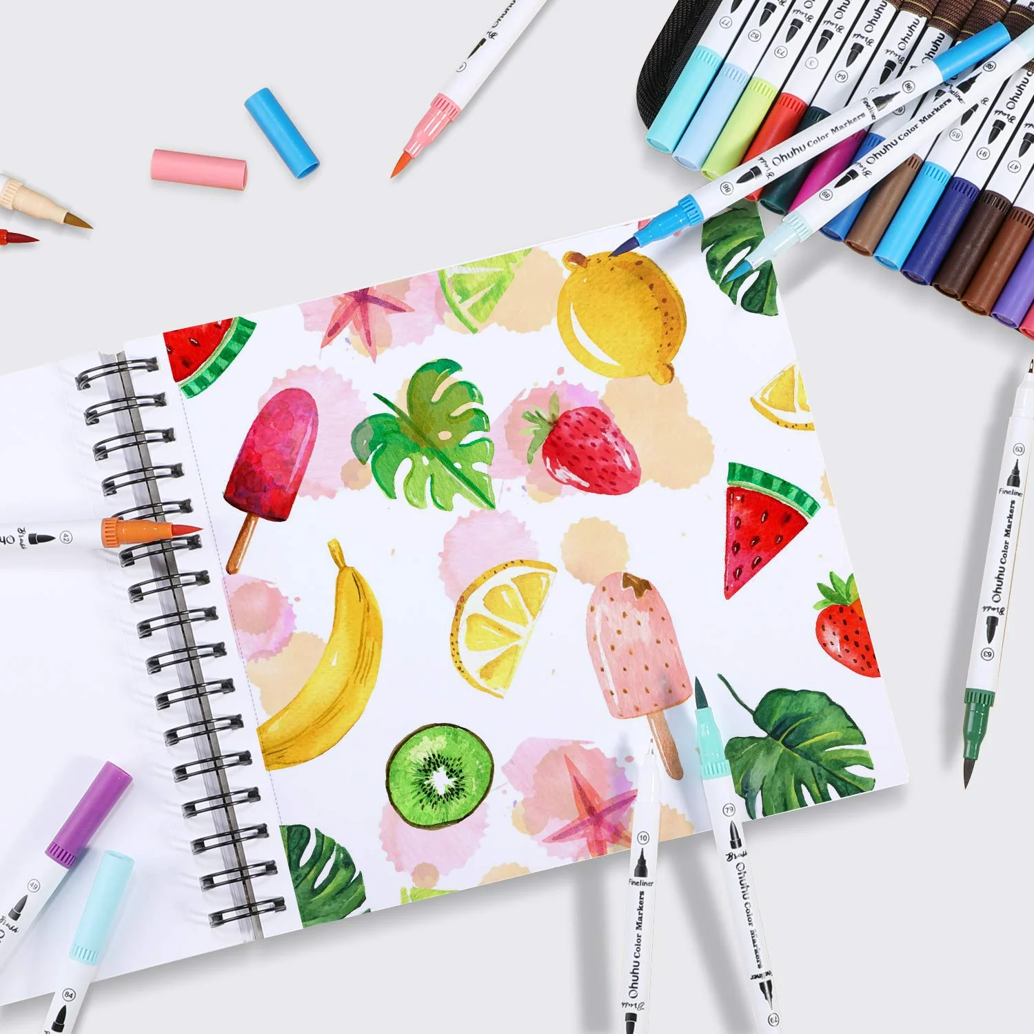 Ohuhu Spiral-Bound Marker Pad for Alcohol Markers (Brazil Domestic Shipping) - Image 7